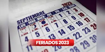 FERIADOS, setiembre 2023: ¿qué día cae el próximo día festivo en el Perú? FERIADOS, setiembre 2023: ¿qué día cae el próximo día festivo en el Perú?