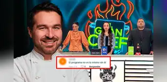 Giacomo Bocchio se ausenta en 'El gran chef' y usuarios lo reclaman: "No es lo mismo sin él" Giacomo Bocchio se ausenta en 'El gran chef' y usuarios lo reclaman: "No es lo mismo sin él"
