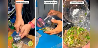 Joven deja en shock al mostrar peculiar ingrediente del ceviche tailandés: “Si abro el táper, se escapan” Joven deja en shock al mostrar peculiar ingrediente del ceviche tailandés: “Si abro el táper, se escapan”