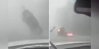 Impactantes imágenes de un tornado que hace volar un carro: 2 personas resultaron heridas Impactantes imágenes de un tornado que hace volar un carro: 2 personas resultaron heridas