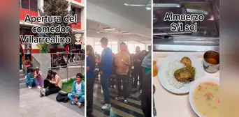 Estudiante de la Villarreal almuerza con S/1 en el comedor de su universidad: “El rico 'lukeo'"