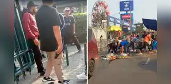 Plaza Norte: 50 encapuchados agredieron a ambulantes y destrozaron su mercadería Plaza Norte: 50 encapuchados agredieron a ambulantes y destrozaron su mercadería