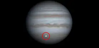 Astrónomo aficionado capta en Júpiter el impacto de un objeto no identificado Astrónomo aficionado capta en Júpiter el impacto de un objeto no identificado