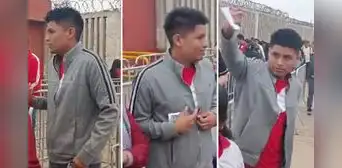 Hincha con camiseta de Perú es impedido de ingresar al Monumental para la final femenina Hincha con camiseta de Perú es impedido de ingresar al Monumental para la final femenina