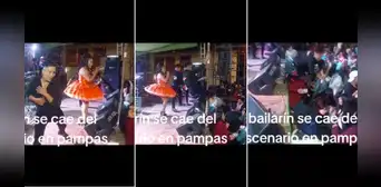 “El salto del tigre”: joven cae del escenario cuando se lucía bailando 'Mis Cuernos' de Yarita Lizeth “El salto del tigre”: joven cae del escenario cuando se lucía bailando 'Mis Cuernos' de Yarita Lizeth