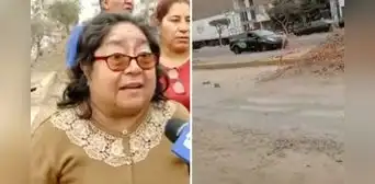 Vecinos de Los Olivos exigen que terminen obras de pistas y veredas: "Estamos comiendo tierra" Vecinos de Los Olivos exigen que terminen obras de pistas y veredas: "Estamos comiendo tierra"