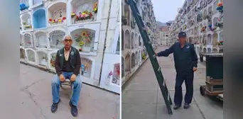 Los guardianes de El Ángel: la historia de los hermanos que cuidan el cementerio desde hace más de 40 años Los guardianes de El Ángel: la historia de los hermanos que cuidan el cementerio desde hace más de 40 años