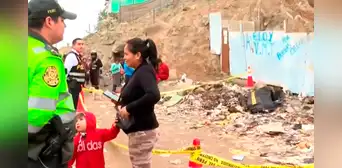 Vecinos encuentran cuerpo calcinado de hombre en Villa María del Triunfo Vecinos encuentran cuerpo calcinado de hombre en Villa María del Triunfo
