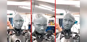 El robot ‘Ameca’ se ve en un espejo por primera vez y sorprende con inesperadas reacciones El robot ‘Ameca’ se ve en un espejo por primera vez y sorprende con inesperadas reacciones