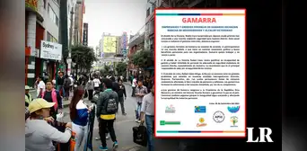 Gamarra: 8 gremios rechazan anunciada marcha a Palacio de Gobierno este 6 de setiembre Gamarra: 8 gremios rechazan anunciada marcha a Palacio de Gobierno este 6 de setiembre