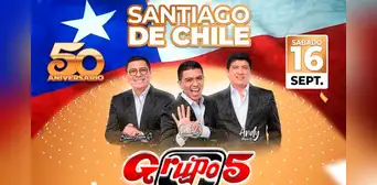 Grupo 5 anuncia concierto en Chile y fans extranjeros les piden que visiten sus países Grupo 5 anuncia concierto en Chile y fans extranjeros les piden que visiten sus países