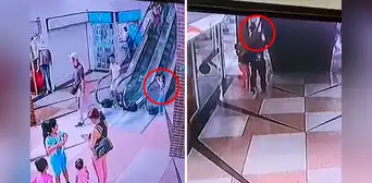 ¡Héroe sin capa! Vigilante salva vida de niña que cayó desde una escalera eléctrica en Caracas