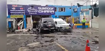 La Victoria: explosión en grifo dejó 2 heridos y vivienda afectada