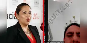 Se enciende cámara de congresista Digna Calle en el Pleno y en su lugar aparece su esposo Aron Espinoza Se enciende cámara de congresista Digna Calle en el Pleno y en su lugar aparece su esposo Aron Espinoza