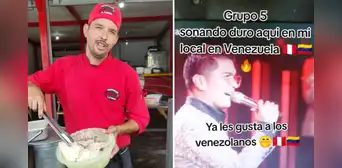 Venezolano pone canciones del Grupo 5 en local de comida de Perú que tiene en su país: "Peruanizando" Venezolano pone canciones del Grupo 5 en local de comida de Perú que tiene en su país: "Peruanizando"