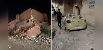 Las impactantes imágenes del terremoto de magnitud 6.8 que deja 1.000 muertos en Marruecos Las impactantes imágenes del terremoto de magnitud 6.8 que deja 1.000 muertos en Marruecos