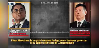 César Hinostroza sobre Eduardo Arana en audio: "Es un gran hermano, con él tenemos que estar" César Hinostroza sobre Eduardo Arana en audio: "Es un gran hermano, con él tenemos que estar"