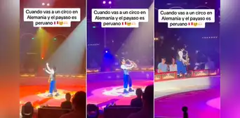 Payaso peruano emociona al tocar ‘Contigo Perú’ en circo de Alemania: “Esa canción es nuestro himno”