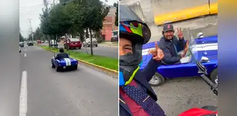 Hombre maneja singular auto y en redes dicen: “Qué emoción andar en un mini Shelby Cobra” Hombre maneja singular auto y en redes dicen: “Qué emoción andar en un mini Shelby Cobra”