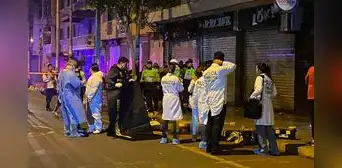 Hombre cubierto en llamas cayó del piso 11 de una galería del emporio comercial Gamarra Hombre cubierto en llamas cayó del piso 11 de una galería del emporio comercial Gamarra