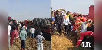 Piura: 4 muertos deja volcadura de tráiler en carretera de Sullana Piura: 4 muertos deja volcadura de tráiler en carretera de Sullana