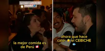 Francesa considera que la gastronomía peruana es exquisita: “La mejor comida es la de Perú”