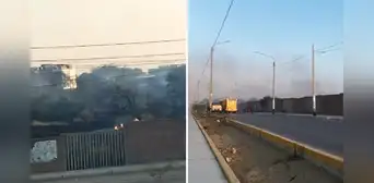 Registran incendio en interior de Universidad de Piura Registran incendio en interior de Universidad de Piura