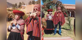 Chilenos se casan en Cusco con ritual ceremonial inca y causan furor: "Pachamama es testigo"