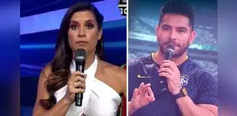 María Pía molesta con Rafael Cardozo por score de Perú vs. Brasil: "Tremenda falta de respeto"