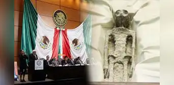 México: presentan supuestos cuerpos “no humanos” en Congreso que fueron hallados en Perú