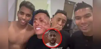 Selección peruana perdió y Christian Cueva se grabó con Rodrygo y Casemiro en vestuario de Brasil