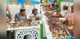 "Yo iría con mi bolsita": banquete en matrimonio de Puno causa sensación en redes