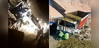Arequipa: miniván choca con camión y deja 10 muertos en Panamericana Sur Arequipa: miniván choca con camión y deja 10 muertos en Panamericana Sur