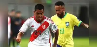 Neymar empujó a Joao Grimaldo en el partido de Perú ante Brasil y video se viraliza en redes