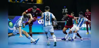 ¡Una pesadilla! Venezuela cayó por 3-0 ante Argentina y quedó fuera del Sudamericano de Futsal Sub-20