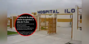 Moquegua: denuncian que hospital de Ilo se niega a cumplir aborto terapéutico a niña de 11 años