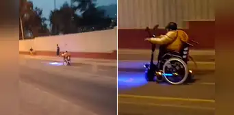 Peruano modifica su silla de ruedas y sorprende en las calles de Lima: “Debería estar en la NASA” Peruano modifica su silla de ruedas y sorprende en las calles de Lima: “Debería estar en la NASA”