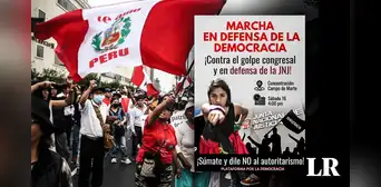Marcha por la democracia: así fue la movilización contra el Congreso