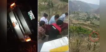 Huancavelica: joven y menor de 3 años fallecen tras caída de combi a abismo de 60 metros