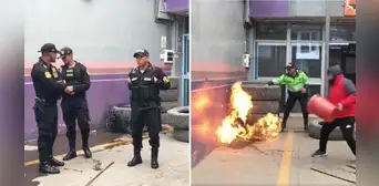 Ayacucho: prenden fuego al interior de la empresa Molina tras accidente que dejó más de 20 muertos