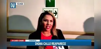 Digna Calle descarta su presencia en Pleno del Congreso: “La virtualidad ha llegado” Digna Calle descarta su presencia en Pleno del Congreso: “La virtualidad ha llegado”