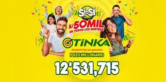 Pozo millonario de La Tinka EN VIVO: resultados del sorteo del miércoles 20 de septiembre Pozo millonario de La Tinka EN VIVO: resultados del sorteo del miércoles 20 de septiembre
