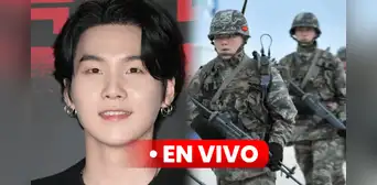 Suga de BTS comenzó el servicio militar: así se vivió la despedida del idol k-pop