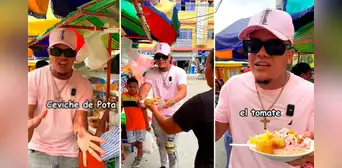 Ecuatoriano compra ceviche de pota en Perú y deja en shock con curiosa reacción: “Le falta el tomate” Ecuatoriano compra ceviche de pota en Perú y deja en shock con curiosa reacción: “Le falta el tomate”