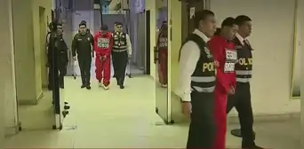 Uniformados de rojo y con grilletes: PNP explicó por qué presentaron así a detenidos de SJL y SMP