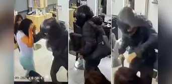 ¡En menos de 30 segundos! Ladrón golpeó y asaltó con un arma a señoras en un salón de belleza en SMP ¡En menos de 30 segundos! Ladrón golpeó y asaltó con un arma a señoras en un salón de belleza en SMP