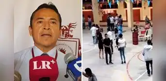 Captan a docentes y padres festejando mientras beben cerveza dentro de colegio en Chiclayo Captan a docentes y padres festejando mientras beben cerveza dentro de colegio en Chiclayo
