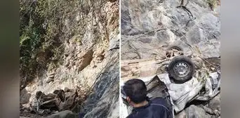 Cajamarca: 5 fallecidos tras despiste de una miniván a abismo de 200 metros