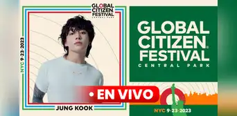 Jungkook de BTS debuta en el Global Citizen Festival 2023: mira EN VIVO el concierto
