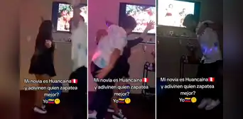 Joven de Venezuela baila con su novia de Perú al ritmo de huayno: "¿Quién zapatea mejor?" Joven de Venezuela baila con su novia de Perú al ritmo de huayno: "¿Quién zapatea mejor?"